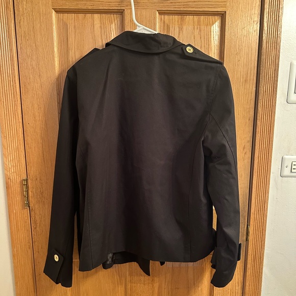 Michael Kors Black Double-Breasted Jacket with Gold Buttons NWOT - Picture 3 of 4